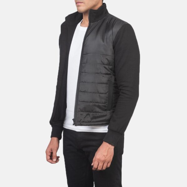 Nashville Quilted Black Windbreaker Jacket - Image 2