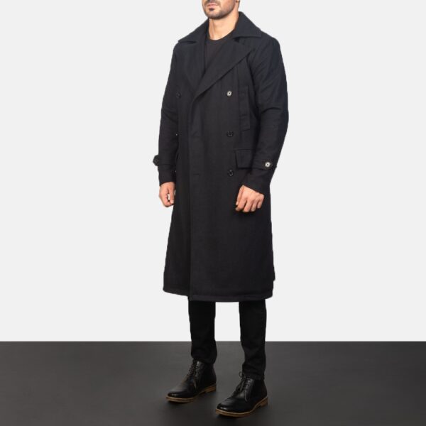 Detective Black Wool CoatDetective Black - Image 2