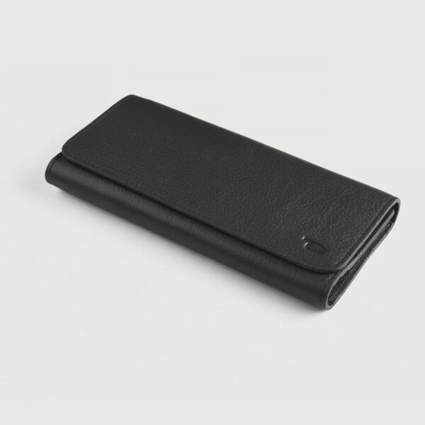 Taylor Black Leather Continental Wallet - Image 2