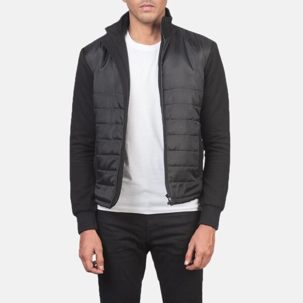Nashville Quilted Black Windbreaker Jacket - Image 6