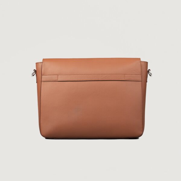 The Carismatico Brown Leather Messenger Bag - Image 4