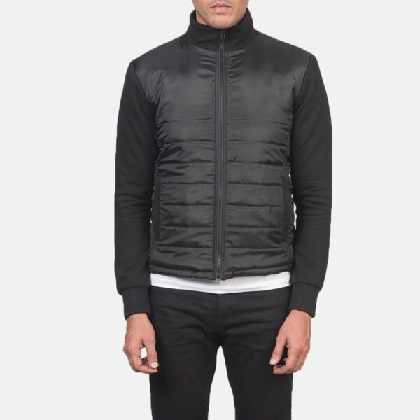 Nashville Quilted Black Windbreaker Jacket - Image 5