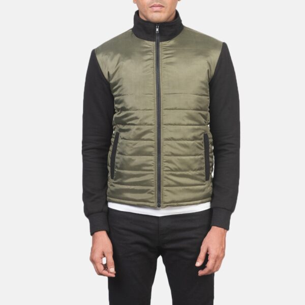 Nashville Quilted Green Windbreaker Jacket - Image 5