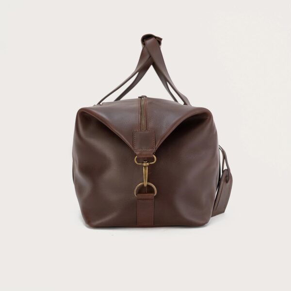 The Dale Vintage Brown Leather Duffle Bag - Image 4