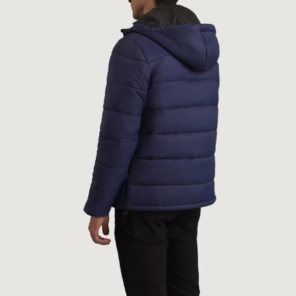 Erico Blue Hooded Puffer Jacket - Image 4