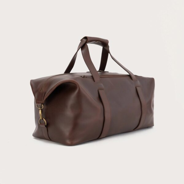 The Dale Vintage Brown Leather Duffle Bag - Image 5