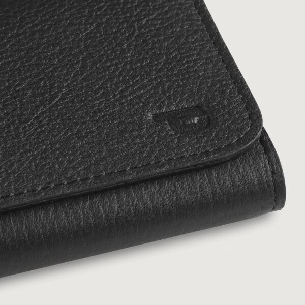 Taylor Black Leather Continental Wallet - Image 5