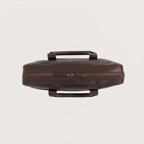 The Captain Vintage Brown Leather Briefcase - Image 6