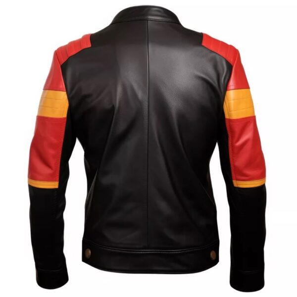 Mens Inspired By German Flag Casual Motorcycle Zipper Coat Germany Flag Jacket - Image 2