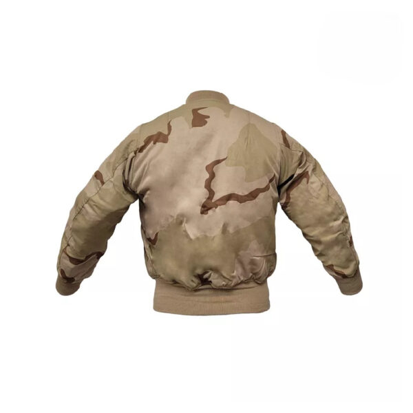 Bomber Jacket MA1 Flight Combat Army Military Air Force US Tri Desert Padded - Image 2
