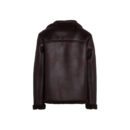 Men's Black Classic Faux Leather Jacket With Faux Fur Lining
