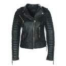 Designer Stylish Quilted Wear Lambskin Real Biker Leather Jacket For Women