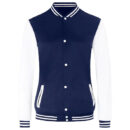 Women’s Baseball Varsity Jacket – Casual Bomber Jacket Lightweight Sweatshirt Coat