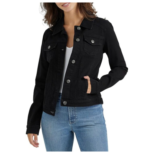 Women’s Fashion Stylish Authentics Stretch Denim Black Jacket