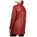 Leather Jacket For Women Red Coat Stylish Hot Real Lambskin