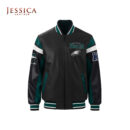 NFL Philadelphia Eagles Multicolor Leather Jacket | Men & Women Varsity Bomber | Eagles Team Fan Gear
